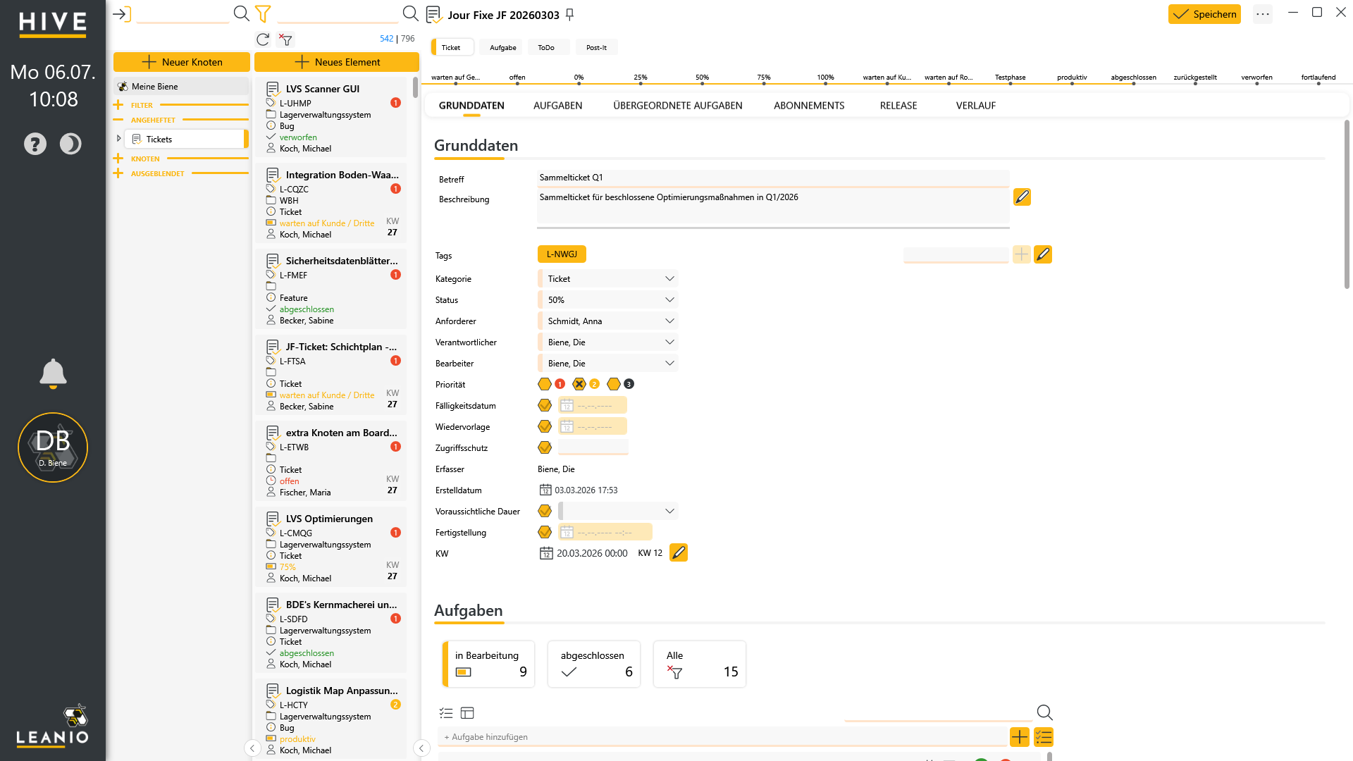 LEANIO Ticketsystem: Ticket